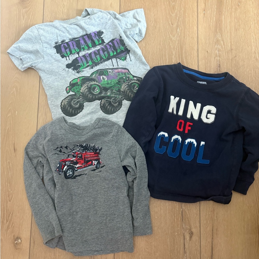 Graphic T-Shirts and Sweatshirt Set